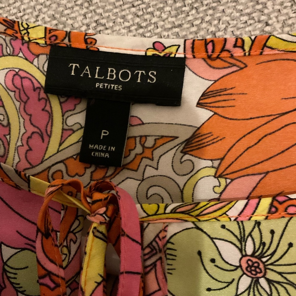 New Talbots Silk Blouse